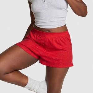 Red Women's pointelle boxer shorts